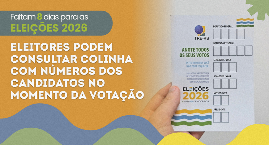O uso de telefones celulares e demais dispositivos eletrônicos não é permitido em frente à urna