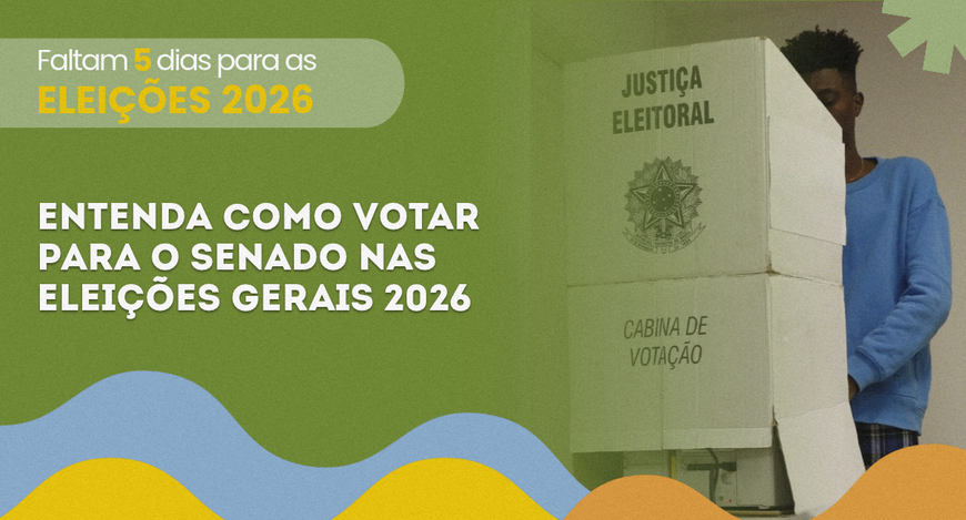 Cidadãos deverão votar em dois senadores diferentes