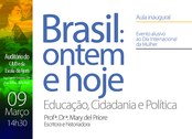 EJERS promove aula inaugural "Brasil: ontem e hoje – Educação, Cidadania e Política"