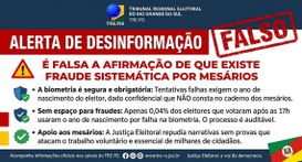 NOTA - ALERTA DESINFORMAÇÃO - TRE-RS