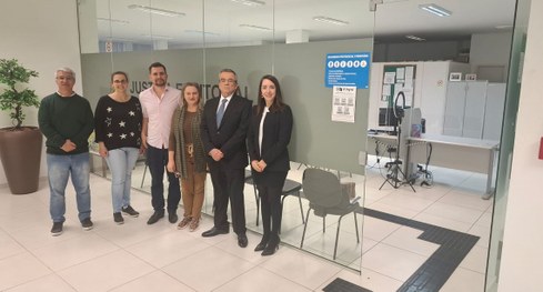Presidente e sua equipe foram recebidos pelos respectivos representantes locais da Justiça Eleit...