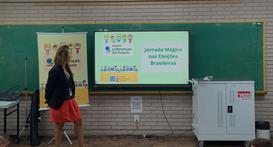 EJERS leva projeto de cidadania à escola da capital