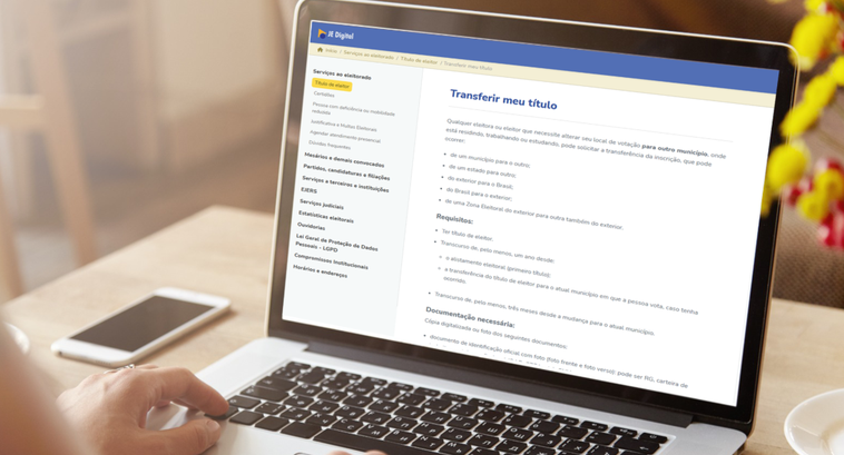 TRE-RS: Eleitores podem transferir o título pela internet até 6 de maio Eleitores podem transferir o título pela internet até 6 de maio