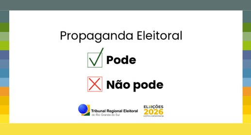 TRE-RS: Guia Pode X Não Pode