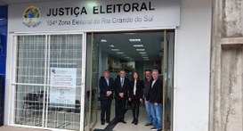 Interior do RS recebe visita institucional do presidente do TRE-RS