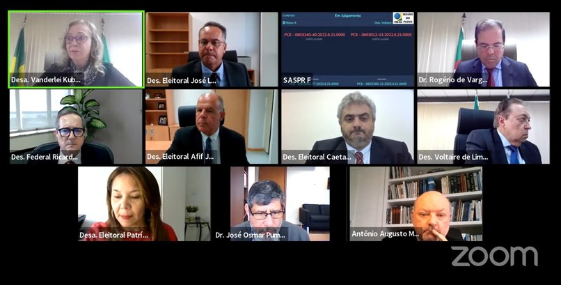 TRE-RS: sessão de julgamento TRE-RS: sessão de julgamento