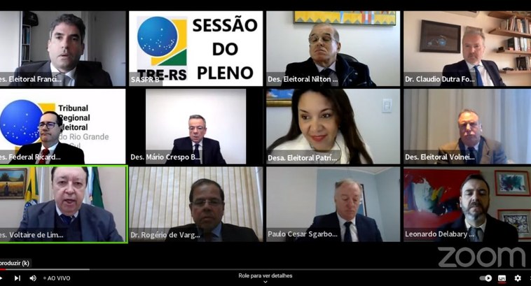 TRE-RS: sessão de julgamento TRE-RS: sessão de julgamento