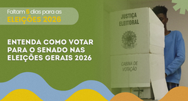 Cidadãos deverão votar em dois senadores diferentes