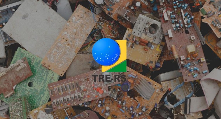 TRE-RS: Campanha com a participação do Tribunal arrecada 249 kg de lixo eletrônico