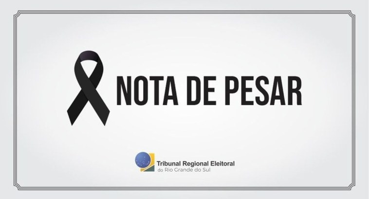 TRE-RS: Nota de Pesar Nota de pesar